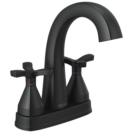 Delta Stryke Two Handle Centerset Bathroom Faucet 257756-BLMPU-DST